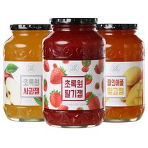초록원 과일잼3종 1kg+1kg (딸기잼/사과잼/파인애플망고잼), 단품, 잼 선택:파인애플망고잼+파인애플망고잼