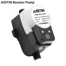 수도모터 aisitin 부스터 펌프 저수압 워터 펌프 24v 180w 자동 압력 가정용, B-화이트, 우리를