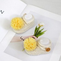 [바보사랑] 퐁퐁 아기덧신 만들기 DIY키트(동영상 첨부), 신발색상:10.민트 / 방울색상:옐로우