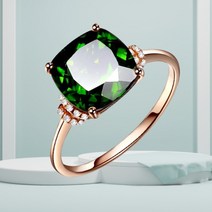 에메랄드반지 보석 반지 탄생석 Z 925 스털링 실버 8 여성 기질 지르콘 손가락