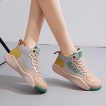 여성 하이탑 운동화 캐주얼 플랫폼 통굽 슈즈 키높이 여성 케쥬얼 통굽 털 기모 쿠션 운동화4cm