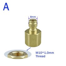 PCP 페인트 볼 에어 호스 용 8mm 빠른 연결 플러그 암수나사 충전 피팅, 07 YELLOW_01 8mm