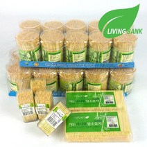 생활뱅크 대나무 이쑤시개 리필용 업소용 각요지 통요지 업소요지, 10개입, 500개