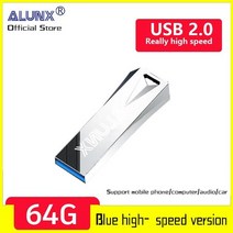 귀여운usb ALUNX 100% 정품 Pendrive 128Gb 메모리 스틱 32Gb 4 Gb 금속 Usb 플래시 드라이브 펜 64 16, 06 ZS-64G