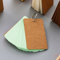 링 컬러 메모지 크라프트 작문 메모지제작 영어, 화이트, 화이트, 1개