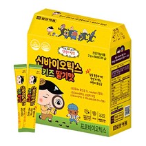 신바이오틱스 키즈 딸기맛 어린이유산균 분말스틱 프로바이오틱스 락토바실러스 플란타럼 루테리유산균 2gx60포 2개월분, 60포