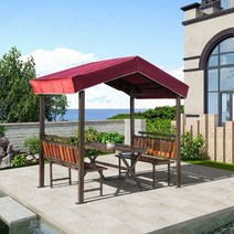 방갈로 야외 조립식 농막 오두막 정자 카페 쉼터 돔하우스 바베큐장, E