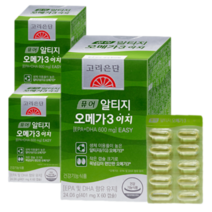 고려은단 퓨어 알티지 오메가3 60캡슐X3박스/6개월분, 퓨어 알티지 오메가3 60캡슐 3박스/6개월분