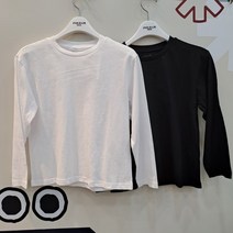 면100 % 오가닉 티셔츠 엄선 기본티 긴팔 아동 PKDITS 주니어