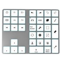 프로크리에이트 백라이트 procreate 키보드 블루투스 화이트 단축 키패드 FUNKING FBK28, 표준, 공식 표준 분배, 유광은