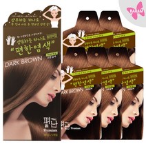 우리가스토리 펴난 스피드 5분 염색약, 다크브라운, 5개입