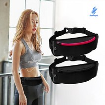 Runpeople 런피플 스포츠 런닝 힙색 대용량 캠핑 수납가능 사이클 마라톤 등산용, 핑크