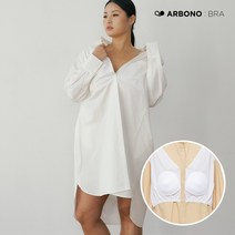 아르보노 오버핏 노브라 셔츠 원피스