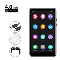 MP3 플레이어 최신 mp3 지원 블루투스 5.0 고해상도 및 풀 터치 스크린 내장, 협력사, 32GB, 블랙 m1