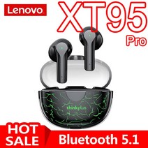 초소형 블루투스 오픈형 무선 이어폰 Lenovo XT95 Pro 무선 헤드폰 블루투스 이, 21 XT95Pro-2 Black