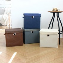 [깔끔한]큐브공간박스+뚜껑#*#boba3811, 하나뿐인 브라운