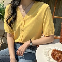 [제작] [1만장 돌파][김민경 착용] 온드 반팔 니트 가디건 58926 빅사이즈 여성의류