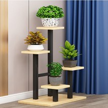 버라이트 화분 선반 정리대, 우드블랙