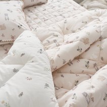 지베딩 포레스트 도톰한 오가닉 순면 100% 차렵이불 침대패드 베개커버