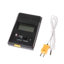 TM-902C 휴대용 편리한 온도 미터 K 타입 LCD 디지털 열 미터 열전대 프로브 1300, 검은색, 검은색