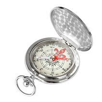 패러글라이딩장비 해루질장비 나침의 나침반 고도계 지도 등산용품 gps 휴대용 등산 캠핑 하이킹 포켓 황동 야외 활동을위한 탐색 플립 커버 핸드 헬드 회중 시계, 은