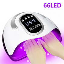 네일램프 300W 66LED UV LED 네일 드라이어 건조용 젤 폴란드어 휴대용 디자인 대형 LCD 터치 스크린 스마트 센서 램프 살롱, 01 66LED-X10_04 EU
