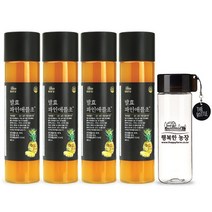 행복한 농장 발효 파인애플초/파인애플식초 4병+보틀, 단품, 단품