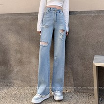 포플러앤씨 여성용 파리도 데님 팬츠