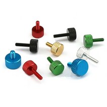 알루미늄 합금 널링 엄지 나사M3 M4 다색 핸드 트위스트 나사 TL 6-16mm 섀시 수정 DIY 나사20 개, 04 Green_09 M4x16