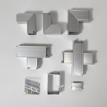 대한몰드 알루미늄 덕트 AL닥트 50x35 엘보 부속 케이블 보호관, 수평 T자