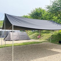 캠핑 렉타 타프 블랙코팅 그늘막 립스탑 3x3.5m, 없음