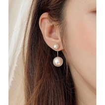 심플 투웨이 진주 귀걸이 패션 귀걸이