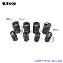 OTOM For loncine CR6 VOGE300R KAWASAKI KLX 250 300 YF300 흡기 배기 밸브 스템 조정 심 잠금 클램프 오일 씰 스프링 세트, Valve Spring