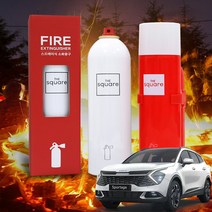 차데코 스포티지 NQ5 차량용 소화기 미니 스프레이형 자동차 휴대용, 기아 - 스포티지, c. 소화기 본품  + 끈거치대 / 레드, 1개