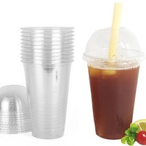 16온스 아이스 테이크아웃 아메리카노 커피 컵 10개 일회용 16oz 투명 무지