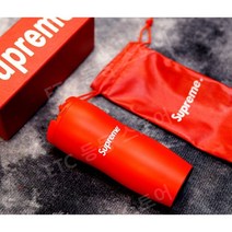 슈프림 보온 보냉 텀블러 보온병 레드 블랙, 레드  Supreme 보온병 + 레드 세트상품