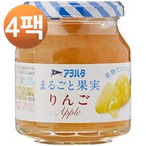 아오하타 통 과일 사과 잼 250g, 4팩