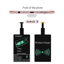 무선충전패치 마이크로 USB C 범용 고속 무선 충전기 어댑터 삼성 화웨이 아이폰 안드로이드 Qi 충전 수신기, [01] Upgrade Chip, 1개