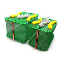 사각 그물 부력 살림망 40 45 살림통 내부에 보관 용이 지퍼형