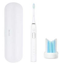 식스비 교정모드겸용 주니어 학생용 음파전동칫솔 SB-emosonic, 색상선택:교정모드_밀크화이트