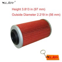 XLJOY 오일 필터 Aprilia AP0956745 Buell Q10641AM Can-Am 420956745 Spyder RT RS GS 1125R, 01 1pc