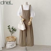 드넬 코튼와이드멜빵팬츠DO11856A