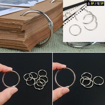 걸이식 원형 카드링 소 8P 실버카드링 사무용링 펀칭링 클립링 쇠링 분실방지스트랩 분실방지고리 서류링 카드, 대 5P