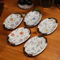 아리타 일본 도자기 그릇 미조가미 소스볼 반찬 간장 종지 미니접시 찬기 9종 택1, 타원옐로우1p, 1p
