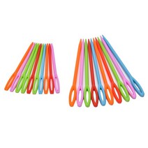 20pcs 크로스 다닝 스티치 바늘 큰 눈 바느질 플라스틱 양모 자수 태피스트리 7cm/9cm, 01 20pcs random color, 한개옵션1