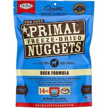 원시 오리 포뮬러 너겟 그레인 프리 동결 건조 강아지 사료, 5.5-oz bag