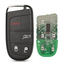 Jingyuqin 애프터 마켓 스마트 원격 키 433mhz 4A Keyless for Jeep Renegade Compass CCUV Trailhawk SIP22 M3N408213, for Compass+4 Buttons SUV