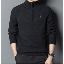 HAZZYS 남성 캐주얼 스웨터 헤지스 반목 터틀넥 집업 니트+사은품 증정