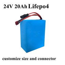 헬퍼솔 Lifepo4 24 v 20ah 리튬 배터리 스쿠터 500 w 전기 자전거 팩 accu 20a bms 충전기 태양 전지 패널