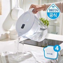 브리타 필터형 정수기 마렐라XL 3.5L+기본필터 4입 60293, 마렐라XL 3.5L 화이트+필터 4입